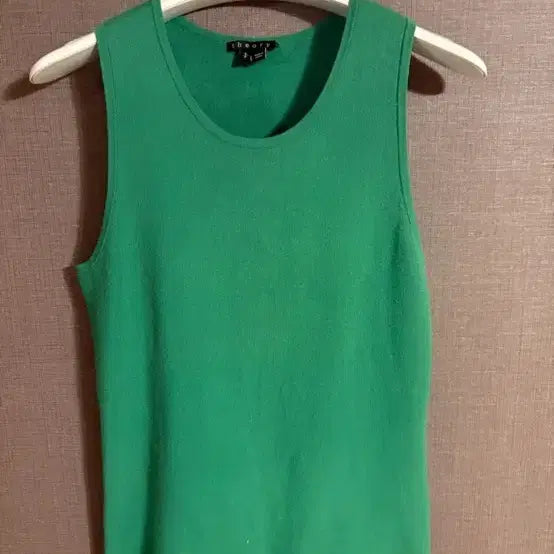 [BUNJANG] Theory Green Knit Sleeveless Top S / 띠어리 Theory 그린 니트 민소매