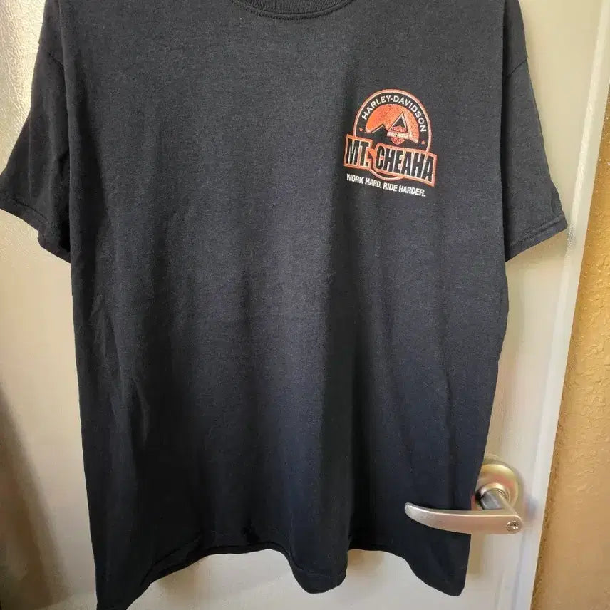 [BUNJANG] Harley-Davidson Black Short-Sleeve T-Shirt / 할리데이비슨 반팔티 블랙