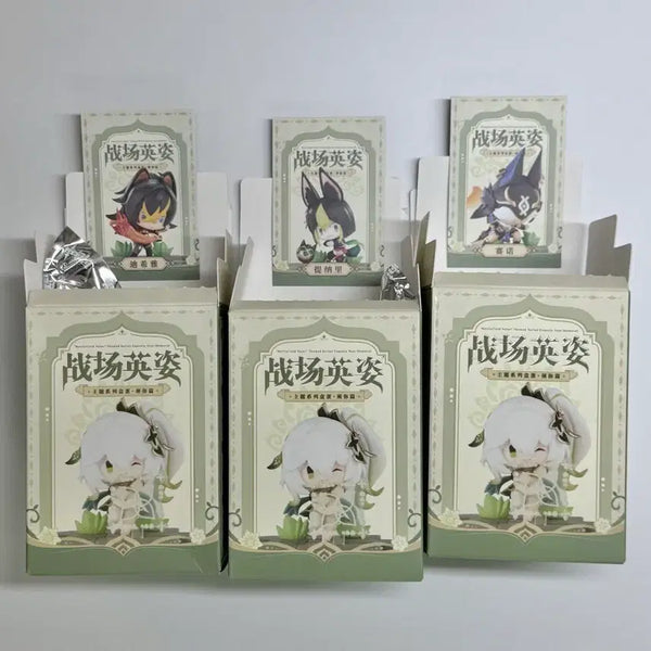 [BUNJANG] Genshin Impact Sumeru Mini Figures Bundle Set - Tighnari, Cyno, Dehya / 일괄: 원신 전장의 영웅 수메르 미니 피규어 타이나리 사이노 데히야