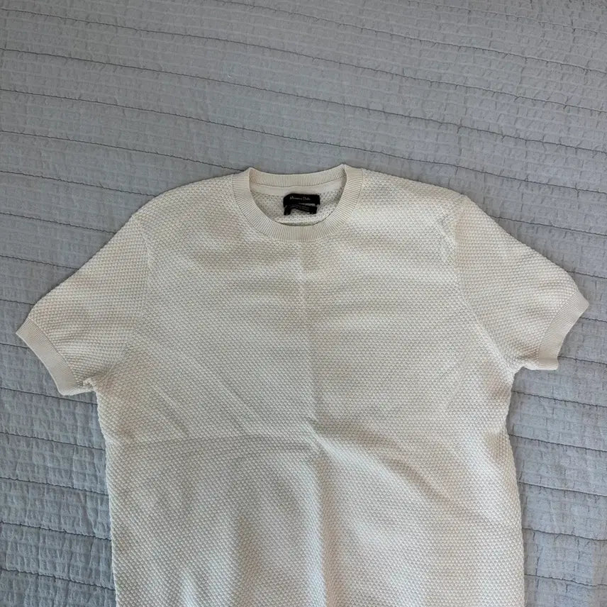 [BUNJANG] Massimo Dutti Waffle Knit Short Sleeve T-shirt / Massimo Dutti 마시모뚜띠 와플 니트 반팔 s
