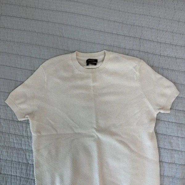 [BUNJANG] Massimo Dutti Waffle Knit Short Sleeve T-shirt / Massimo Dutti 마시모뚜띠 와플 니트 반팔 s