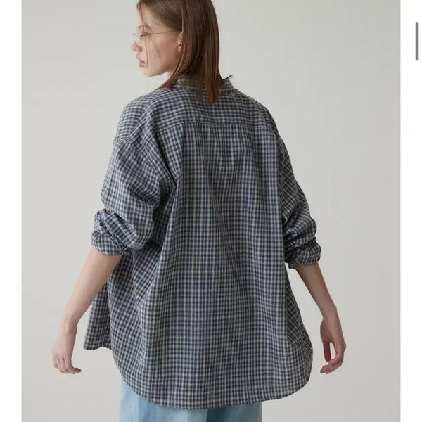 [BUNJANG] Suare Woman Stupid Check Shirt / 수아레우먼 스튜피드 체크셔츠