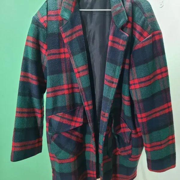[BUNJANG] Roger Moore Check Blazer Coat / 로저무어 체크 블레이저 코트 크리스마스