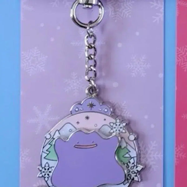 [BUNJANG] Pokemon Ditto Snow Globe Roulette Keyring (Sealed) / 메타몽 스노우볼 룰렛 키링 (미개봉)