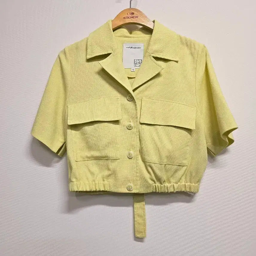 [BUNJANG] Egoist Yellow Cropped Jacket / [에고이스트] 옐로우 크롭 자켓