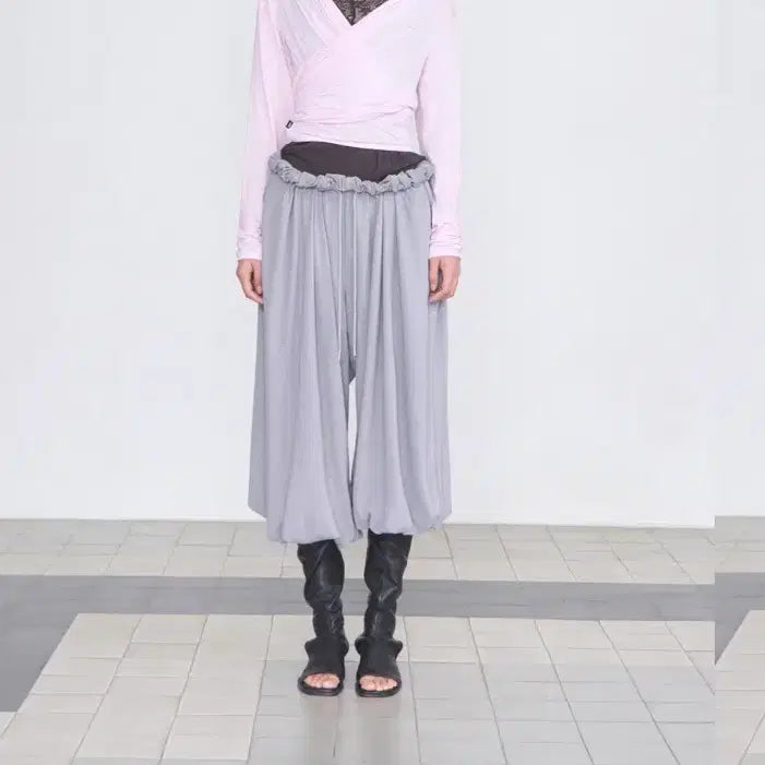 [BUNJANG] SERIC Wide Balloon Pants - Gray / 세릭 와이드 벌룬 팬츠 그레이 Wide Balloon Pants _ Gray