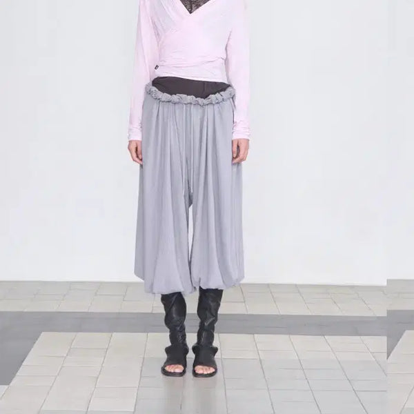 [BUNJANG] SERIC Wide Balloon Pants - Gray / 세릭 와이드 벌룬 팬츠 그레이 Wide Balloon Pants _ Gray