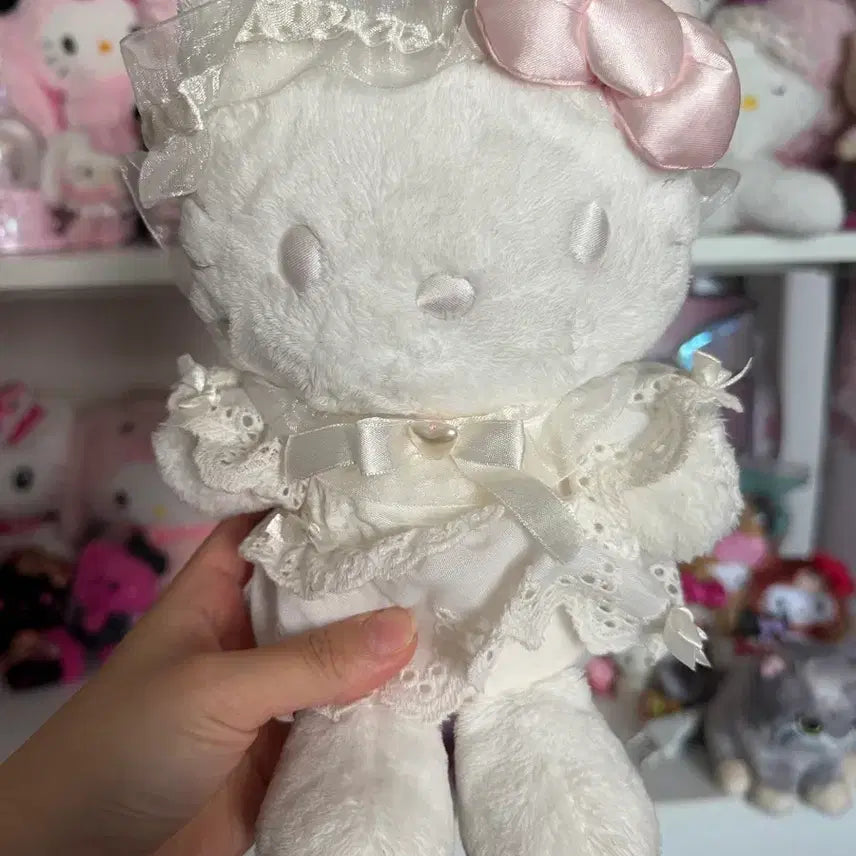 [BUNJANG] Angelic Classic Kitty White Kitty Lace Kitty Plush / 희귀) 엔젤릭 고전키티 화이트키티 레이스키티 키티누이 키티인형