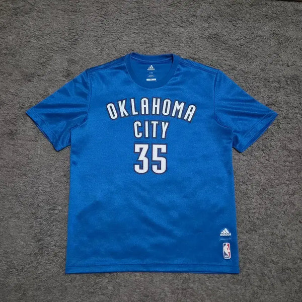 [BUNJANG] Adidas Oklahoma City Kevin Durant 35 NBA Basketball Jersey T-Shirt / 105 xl)아디다스 오클리호마시티 케빈듀란트 35 반팔 티셔츠 NBA 농구 러닝 져지 유니폼