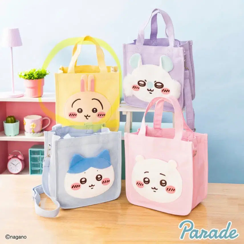 [BUNJANG] Chiikawa Usagi 2-Way Crossbody Tote Bag / 치이카와 먼작귀 2way 크로스백 가방 (우사기)