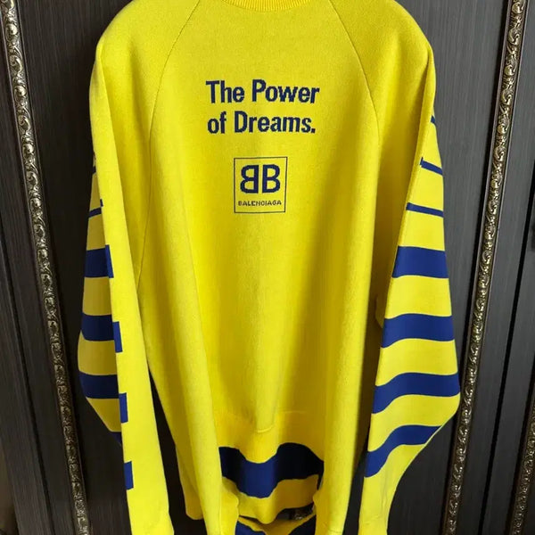 [BUNJANG] Balenciaga 18SS Yellow Knit Sweater / 발렌시아가 18ss 엘로우 니트