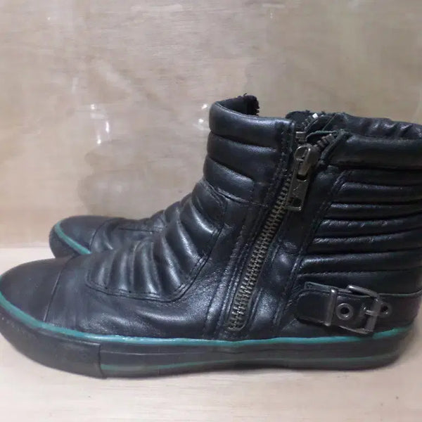 [BUNJANG] Ashi High Top Black Sneakers (Size 260) / 후루룩구제3 285 아쉬 하이탑 블랙 운동화 44 스니커즈 260801