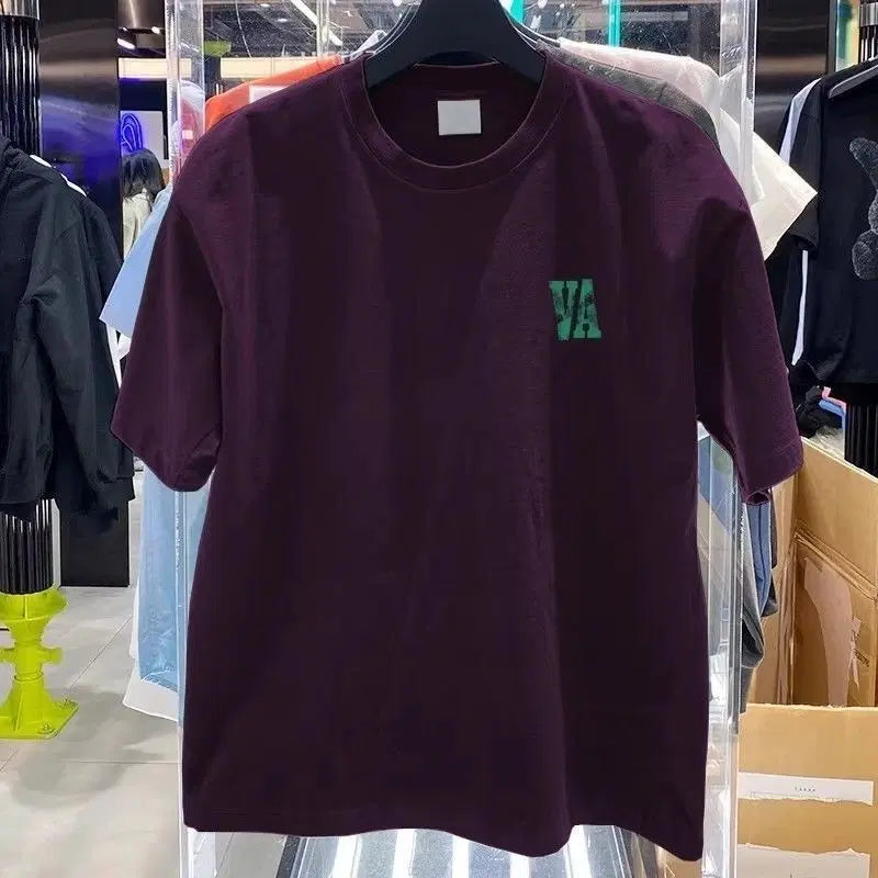 [BUNJANG] VA Logo Short-Sleeve T-Shirt Purple / VA 로고 반팔 티셔츠 퍼플
