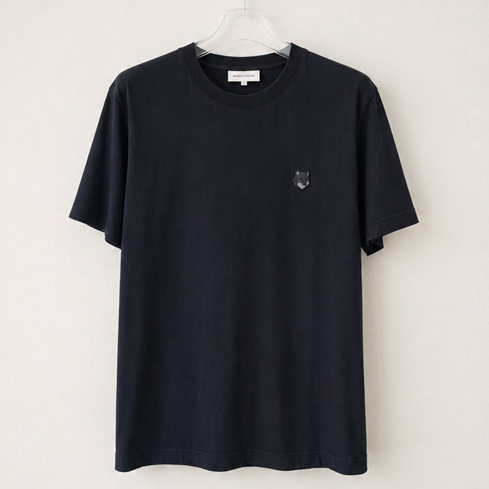 [BUNJANG] Maison Kitsuné Black Fox Head Short Sleeve T-Shirt 2XL / [중고] 메종키츠네 반팔 블랙 폭스헤드 공용 2XL ( 정품감정O )