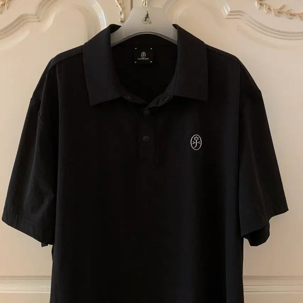 [BUNJANG] Castelbajac Golf Wear Short Sleeve Polo T-Shirt Black / 캐스텔바작 골프웨어 반팔 카라티셔츠 블랙