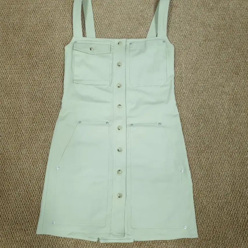 [BUNJANG] Helmut Lang Beige Button Pocket Midi Dress / 헬무트랭 원피스