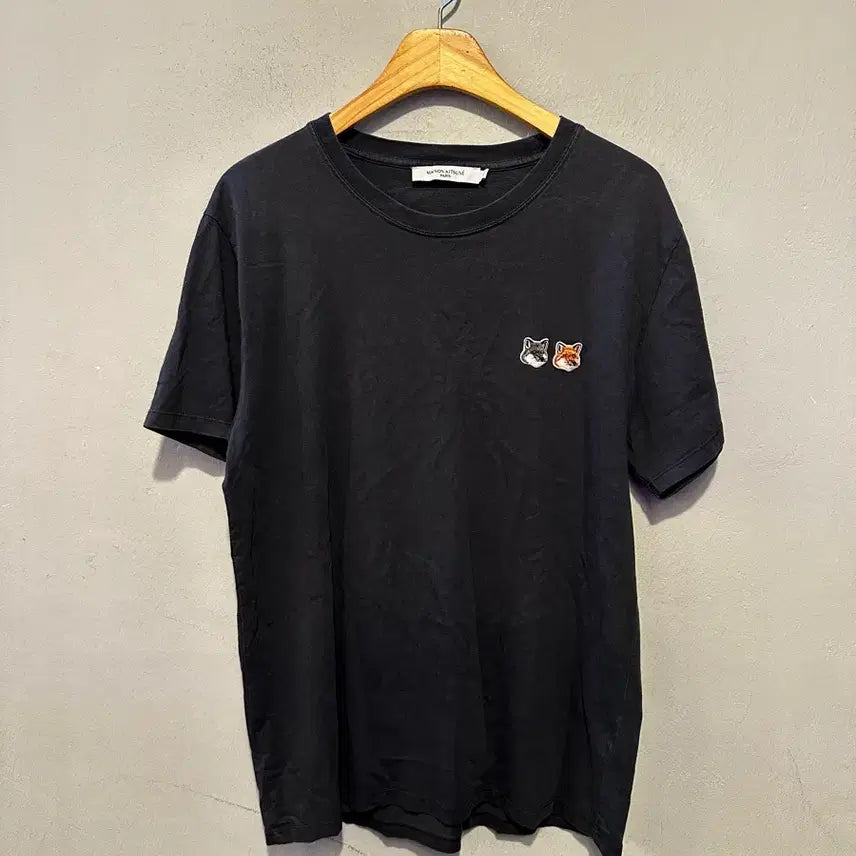 [BUNJANG] Maison Kitsuné Double Fox Patch Short Sleeve T-Shirt / 메종키츠네 정품 더블폭스 반팔티