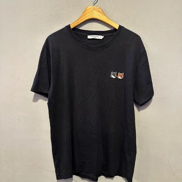[BUNJANG] Maison Kitsuné Double Fox Patch Short Sleeve T-Shirt / 메종키츠네 정품 더블폭스 반팔티