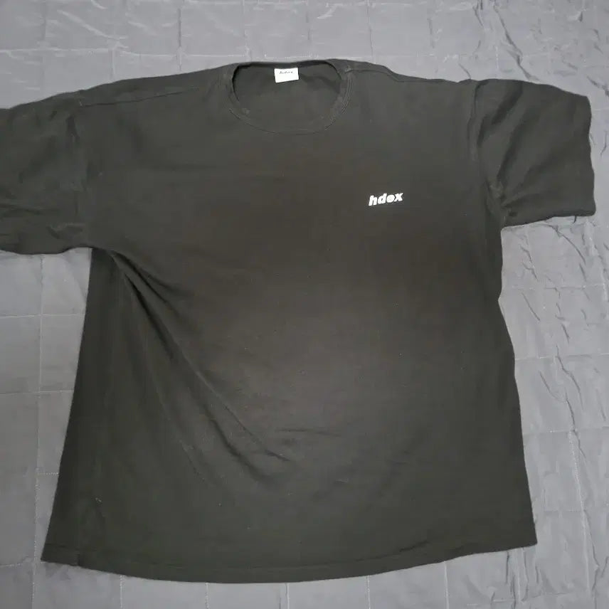 [BUNJANG] HDEX Signature Logo Short Sleeve T-Shirt (Deep Black, Size L) / [HDEX/L] 정품 시그니처 로고 반팔 짐웨어 (세탁완료/딥블랙 A+급)