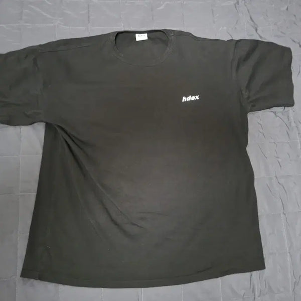 [BUNJANG] HDEX Signature Logo Short Sleeve T-Shirt (Deep Black, Size L) / [HDEX/L] 정품 시그니처 로고 반팔 짐웨어 (세탁완료/딥블랙 A+급)