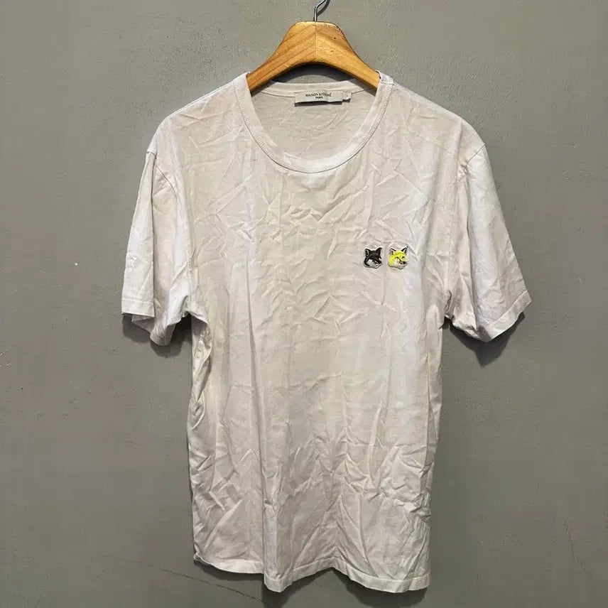 [BUNJANG] Maison Kitsuné Double Fox Short Sleeve T-Shirt / 메종키츠네 정품 더블폭스 반팔티