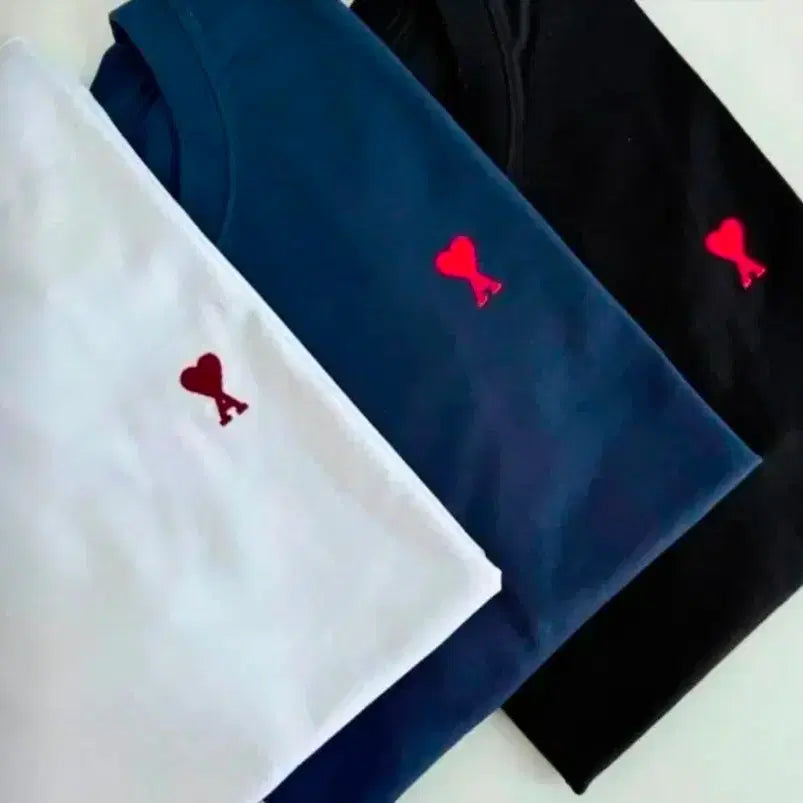 [BUNJANG] AMI Paris Round Short-Sleeve T-Shirt / 아미 반팔티셔츠