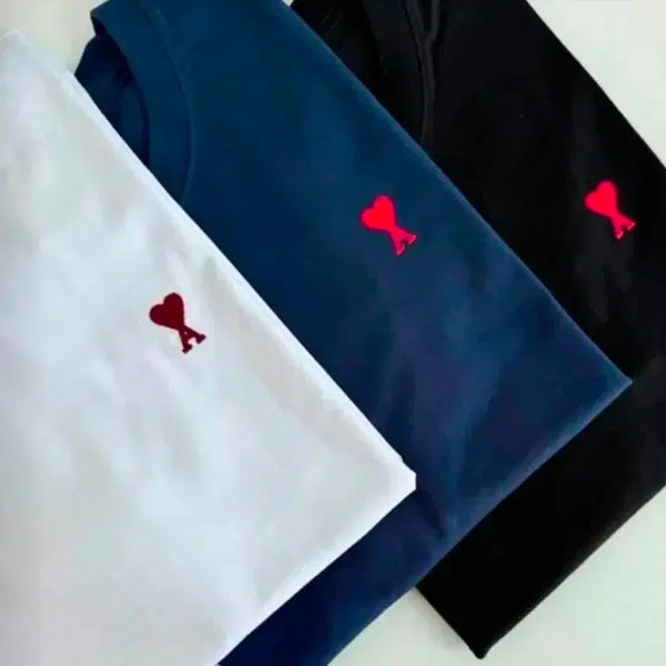 [BUNJANG] AMI Paris Round Short-Sleeve T-Shirt / 아미 반팔티셔츠
