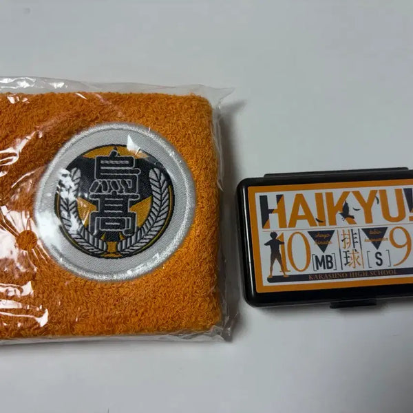 [BUNJANG] Haikyuu!! Karasuno Wristbands & Hair Ties Mini Case Bundle / 하이큐 카라스노 손목밴드 아대 &머리끈 미니 케이스 일괄