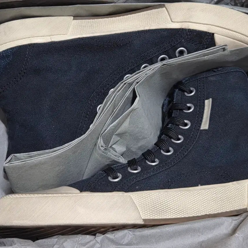 [BUNJANG] Balenciaga Paris High-Top Sneakers Black Size 41 New / 발렌시아가 파리 스니커즈 하이탑 블랙 41 새상품