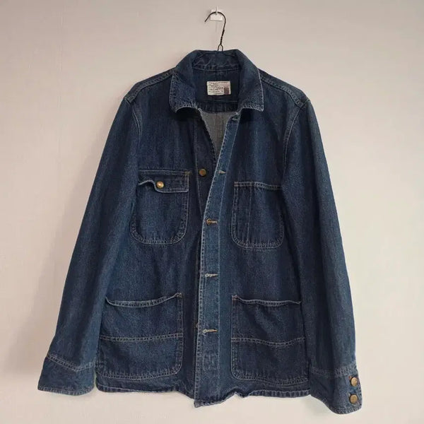 [BUNJANG] Denim Work Jacket Blue / 데님 워크 자켓 블루