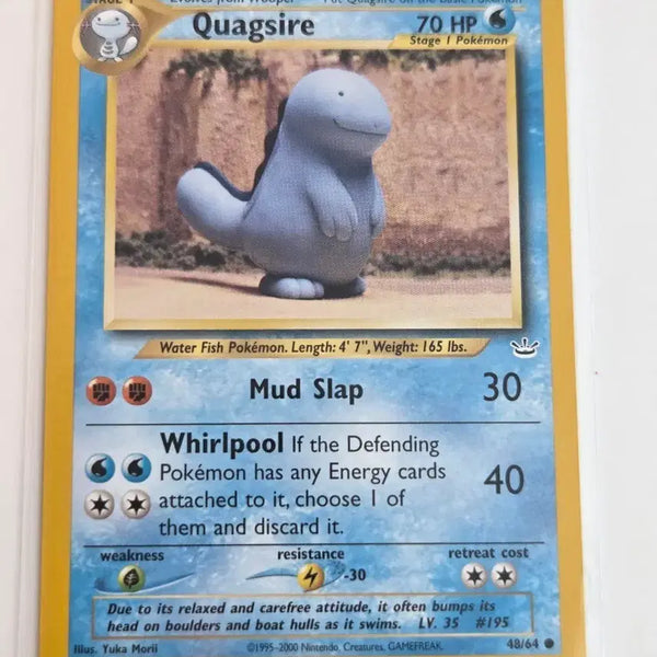 [BUNJANG] Pokemon TCG Neo Revelation Quagsire #48/64 2001 Vintage English Card / 영문/북미 포켓몬카드 2001년 빈티지 누오(Quagsire) #48/64