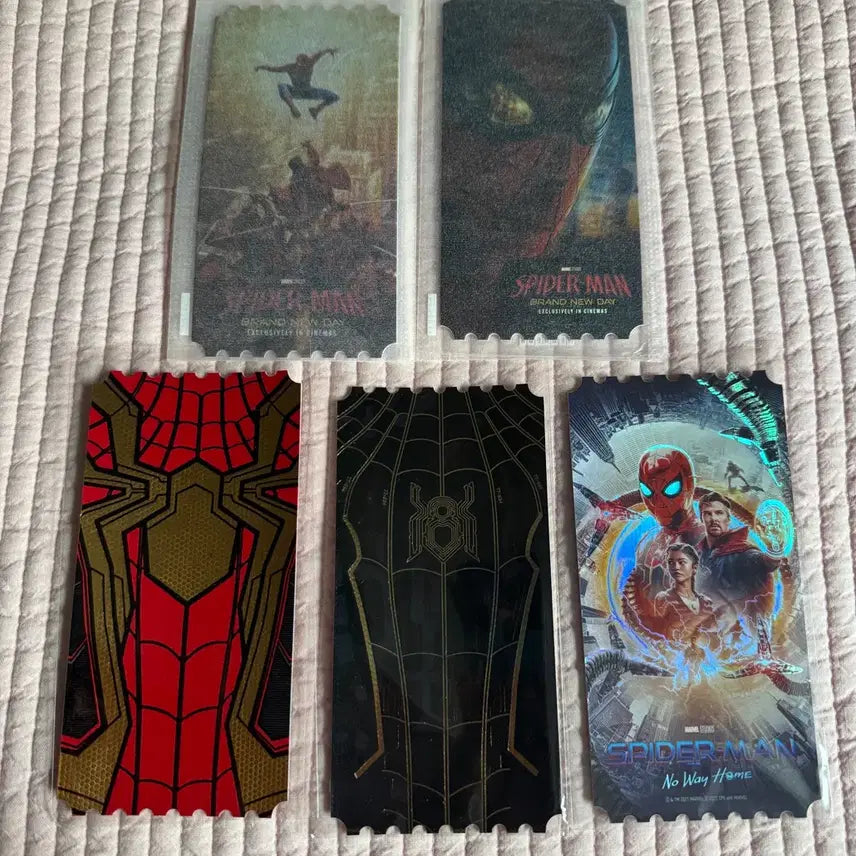[BUNJANG] Spider-Man Original Ticket Set (5 Types) / 스파이더맨 오티 5종 팝니다