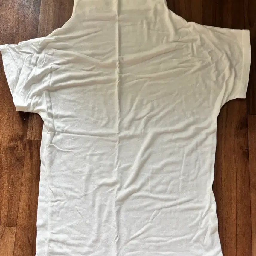 [BUNJANG] White Half-Neck Short-Sleeve T-shirt / 반폴라 반팔티