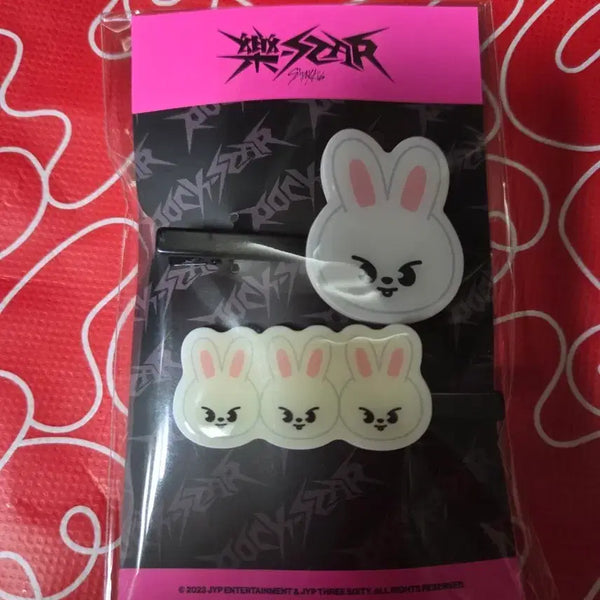 [BUNJANG] Stray Kids Rockstar Popup Store Hairpin (Sealed) / (리빗) 락스타 팝업스토어 헤어핀 스트레이키즈 스키즈 변색 미개봉