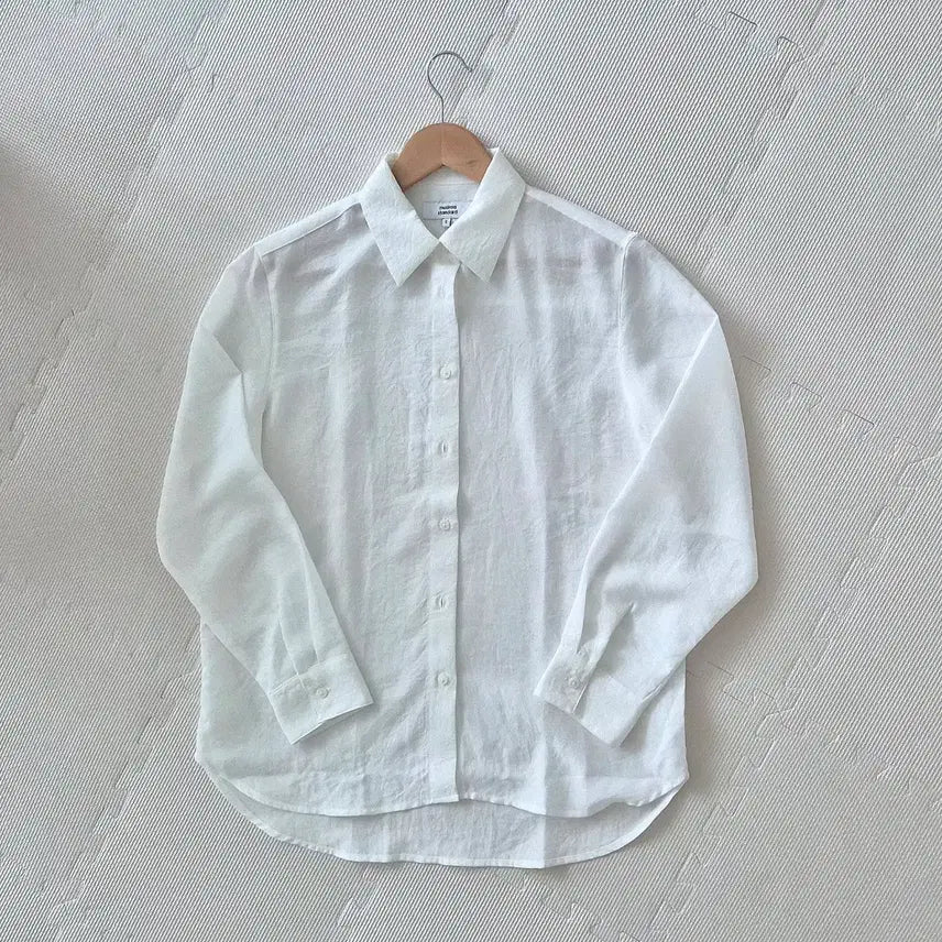 [BUNJANG] Musinsa Standard Women's Linen-Like Shirt / 무신사 스탠다드 우먼 린넨 라이크 여성 셔츠 팝니다
