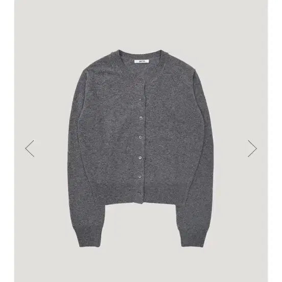 [BUNJANG] Arto Essential Cashmere Round Cardigan - Grey / 아르토 에센셜 캐시미어 라운드가디건 그레이