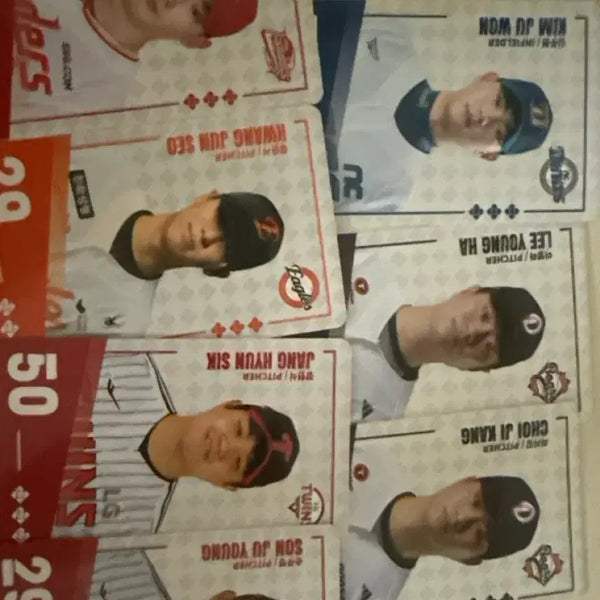 [BUNJANG] KBO Paldo Bibimyeon Photocard Bundle Set / 팔도비빔면KBO카드(미등록)