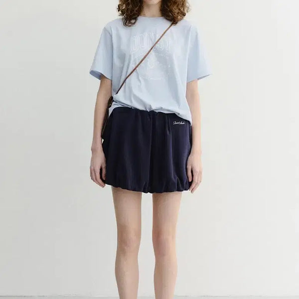 [BUNJANG] Dunst Mini Volume Skirt Navy / 던스트 미니 볼륨 스커트