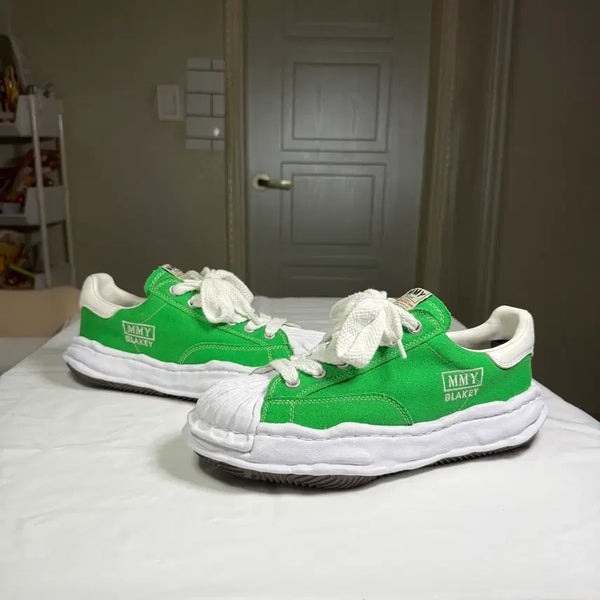 [BUNJANG] Maison Mihara Yasuhiro Blakey OG Sole Canvas Low-Top Sneakers Green / 메종 미하라 야스히로 블레이키 OG 솔 캔버스 로우탑 스니커즈 그린