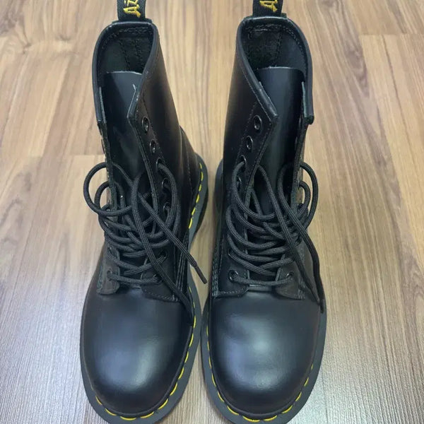 [BUNJANG] Dr. Martens Black Leather Walker Boots UK 4 / 닥터마틴 블랙 가죽 워커 부츠 uk4 거의 새제품