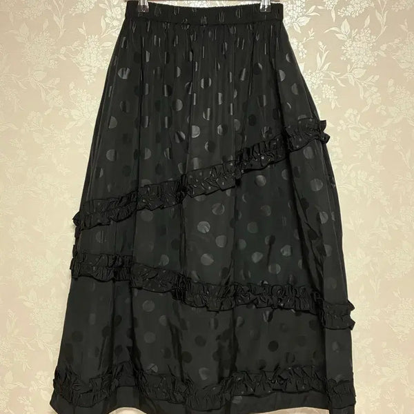 [BUNJANG] Cookiesi Dot Frill Tiered Skirt / 쿠키시 도트 프릴 캉캉 스커트