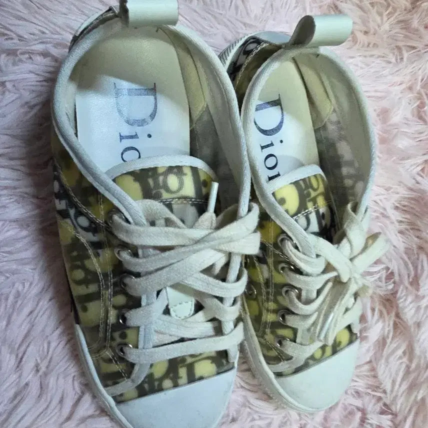 [BUNJANG] Dior Canvas Sneakers Yellow / 파격세일...240.. )캔버스 스니커즈 옐로우