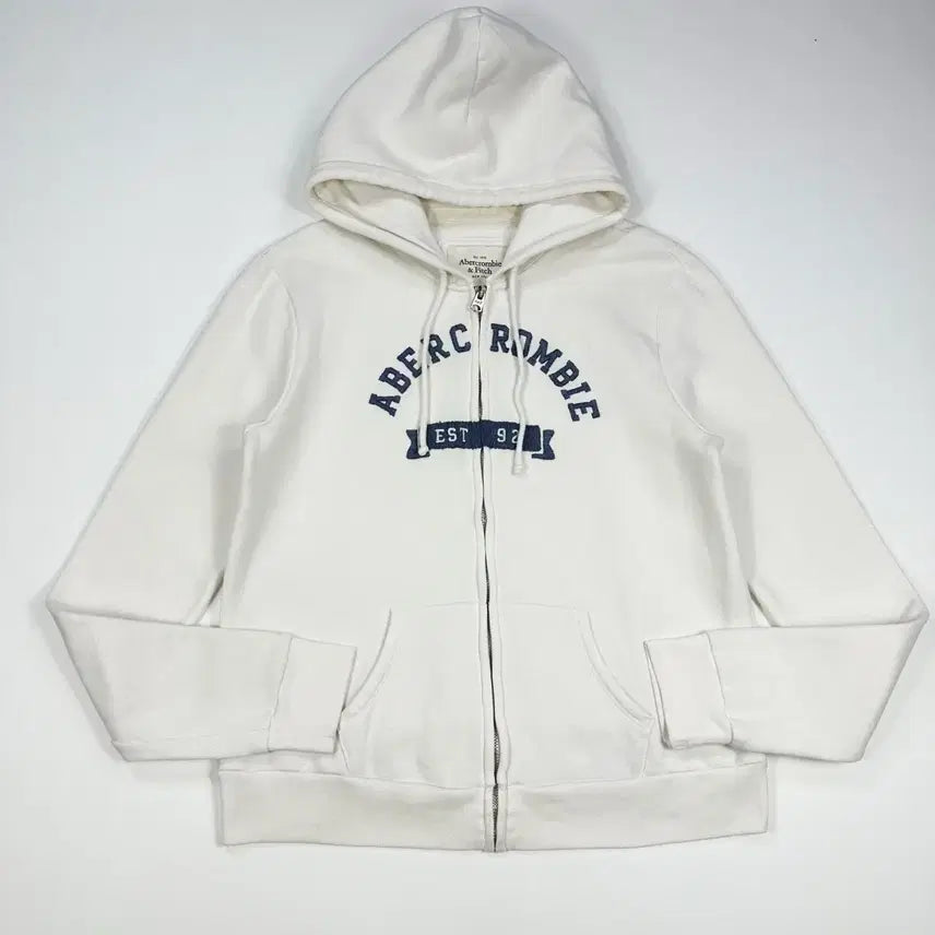 [BUNJANG] Abercrombie & Fitch OG Y2K Women's Slim Fit Hoodie Zip-Up White L / (여성L) 아베크롬비 og y2k 여성 슬림핏 후드집업 화이트
