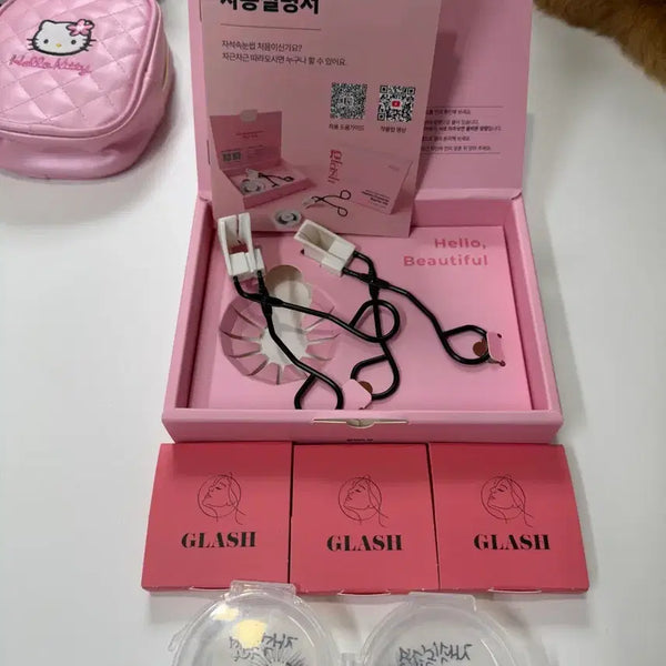 [BUNJANG] Chakbut Glassy Magnetic Eyelash Starter Kit, Curler, Refills, and Storage Case / (미사용/새상품) 착붙 글래쉬 자석 속눈썹 스타터 키트1 / 뷰러단품1 / 리필3+1 / 보관통