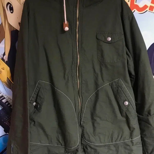 [BUNJANG] Vintage Khaki Cotton Field Jacket / [Vintage] 빈티지 카키 코튼 야상 자켓 khaki jacket