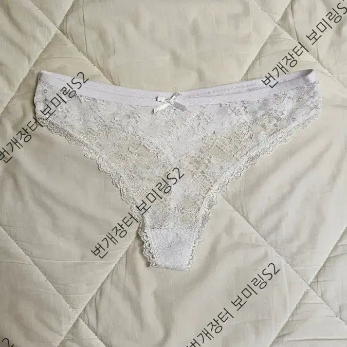 [BUNJANG] White Lace Panties Women's Underwear Used / 화이트 레이스 팬티 여성 속옷 중고