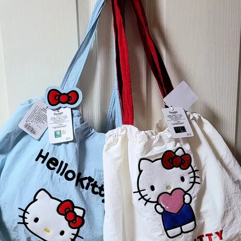 [BUNJANG] Sanrio Hello Kitty Eco Bag (2 Types) / 산리오 정품 헬로키티 에코백 2종 (새상품)