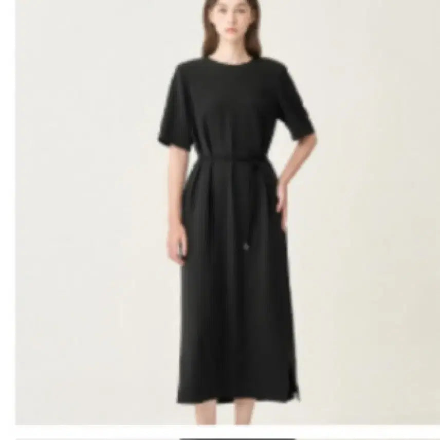 [BUNJANG] The Cashmere Open Back Belted Dress / 더캐시미어 오픈백 벨티드 드레스