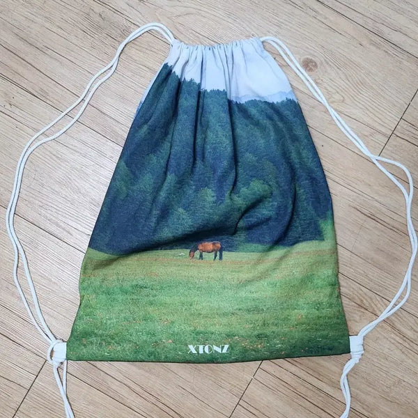 [BUNJANG] XTONZ Illustration String Bag / XTONZ 일러스트 스트링백