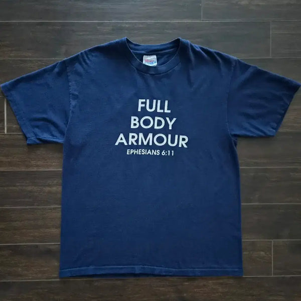 [BUNJANG] US Vintage Single Stitch Ephesian Slogan T-Shirt (Size L) / [L] 미국 빈티지 싱글스티치 성경 에베소서 슬로건 티셔츠